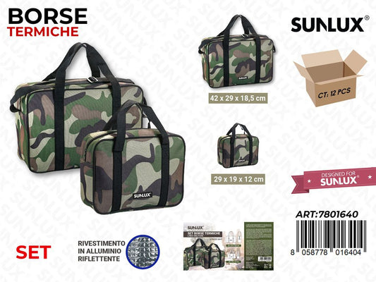 Set 2 Borse Termiche Militare Mis. Ass.
