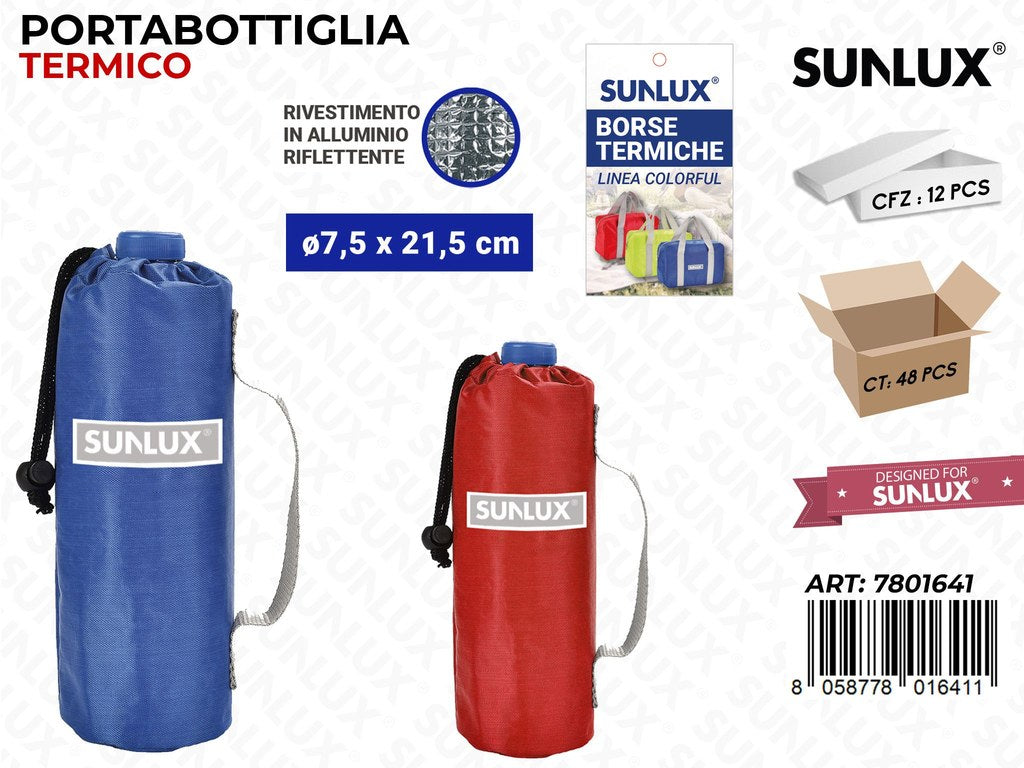 Portabottiglia Termico Col. Ass. D.7.5*21.5CM