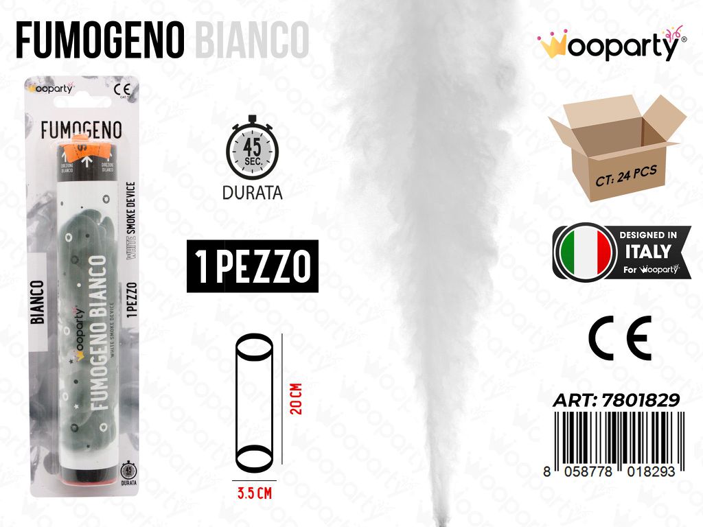 FUMOGENO BIANCO 45SEC. 20CM /PZ DA 12**