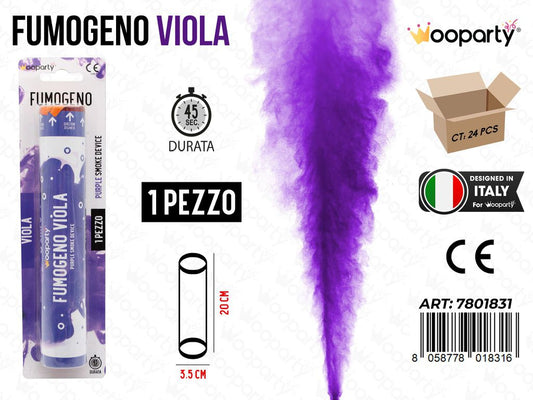 FUMOGENO VIOLA 45SEC. 20CM /PZ DA 12**