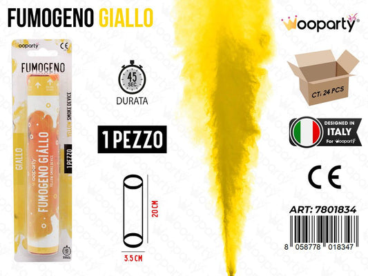 FUMOGENO GIALLO 45SEC. 20CM /PZ DA 12**