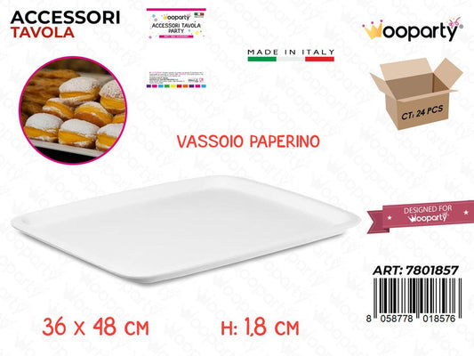 Vassoio Paperino Bianco 36*48*18CM