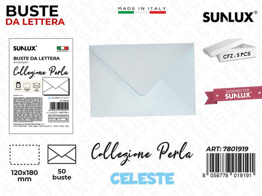 Buste da Lettera Cel. Perla 120*180MM 50PCS