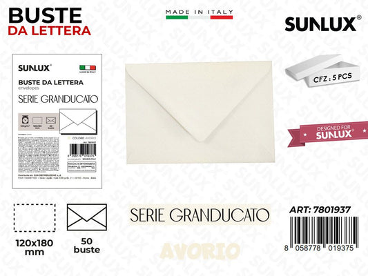 Buste da Lettera Av. Granducato 120*180MM 50PCS
