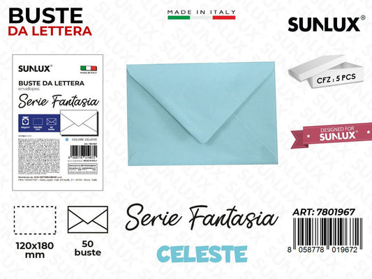 Buste da Lettera Cel. 120*180MM 50PCS