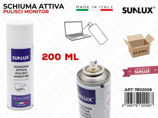 Schiuma Attiva Pulisci Monitor 200ML