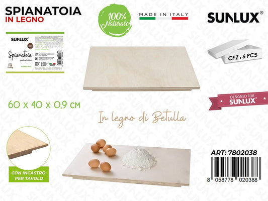 Spianatoia in Legno Betulla 60*40*0.9CM