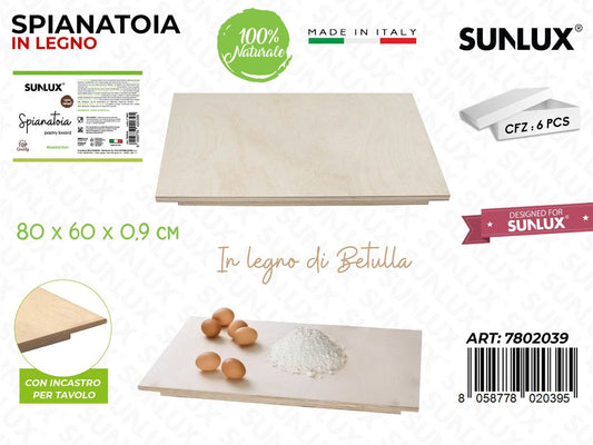 Spianatoia in Legno Betulla 80*60*0.9CM