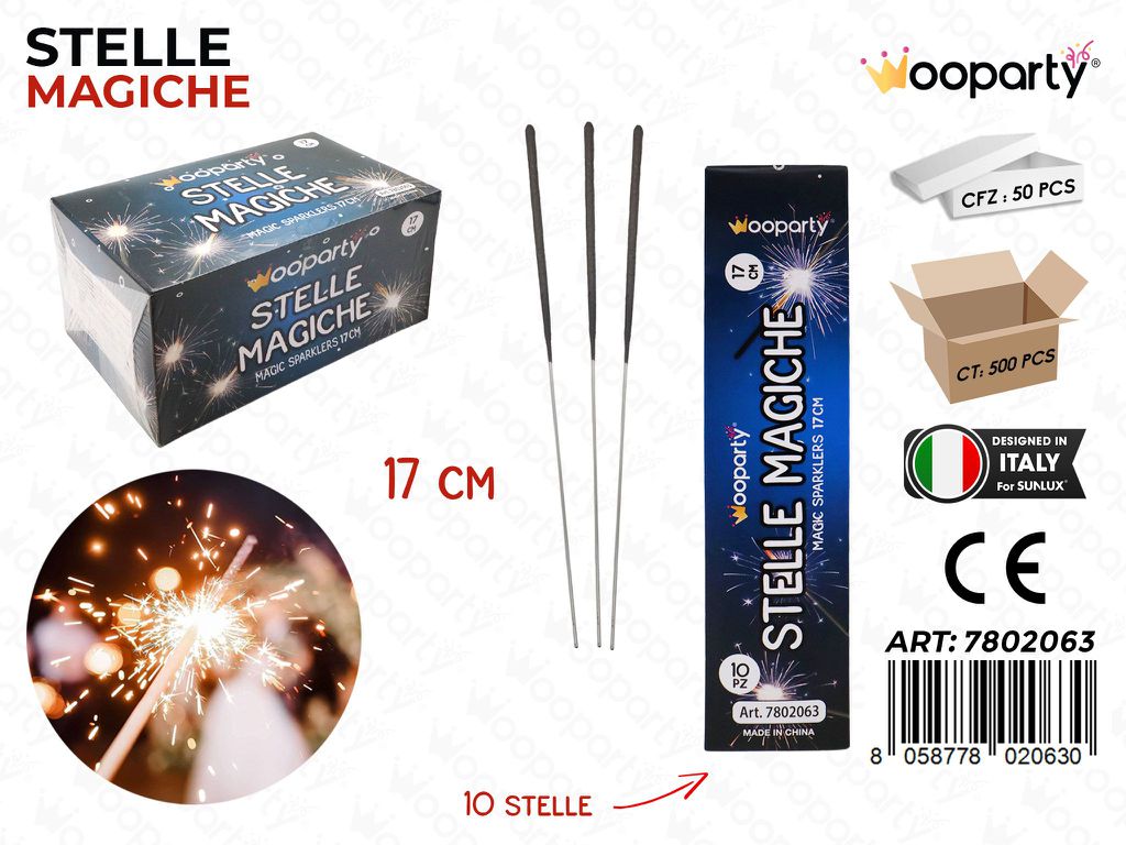 STELLE MAGICHE 10PCS 17CM