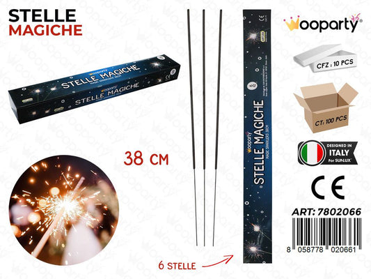 STELLE MAGICHE 6PCS 38CM /PZ DA 10**
