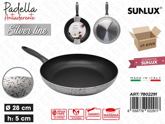 Padella Antiaderente Silver Line D.28*5CM