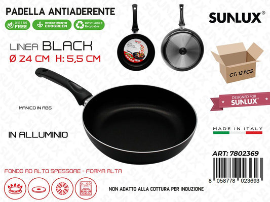 Padella Antiaderente L.black D.24*5.5CM