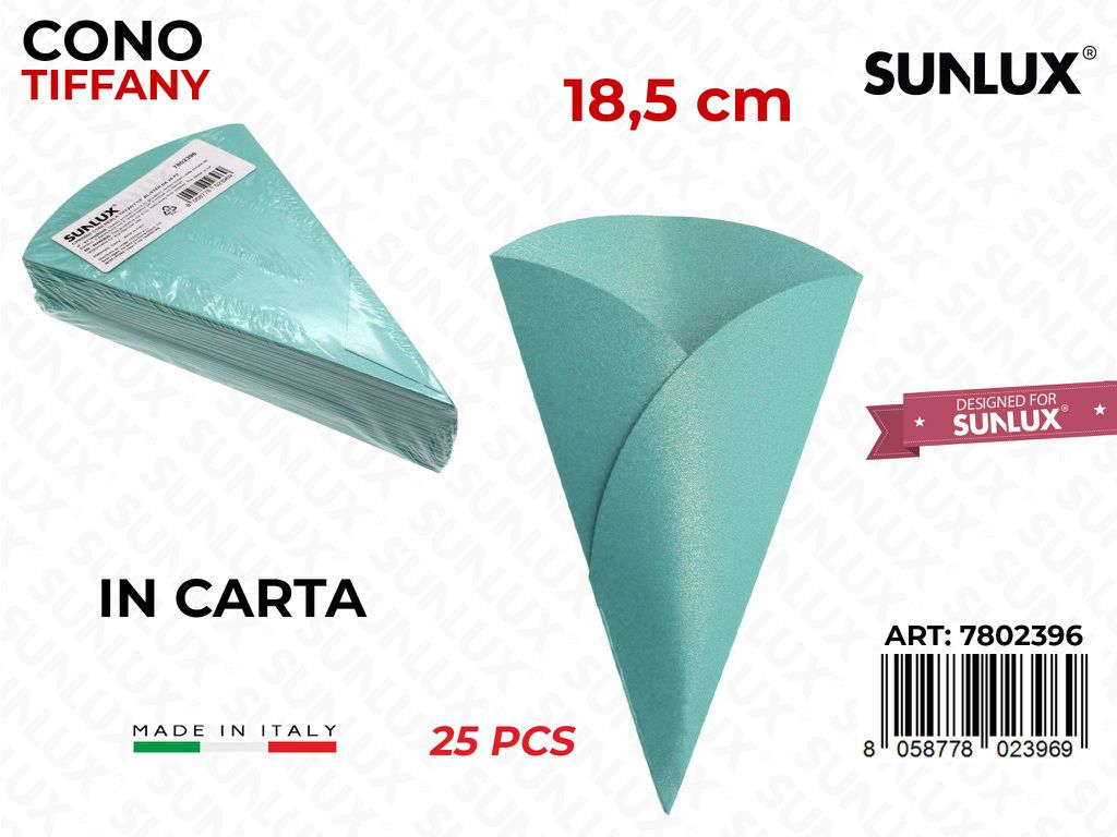 Coni Carta Tiffany 25PCS 18.5CM