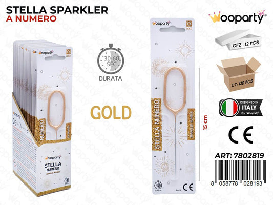 STELLA SPARKLER N.0 GOLD 30-60SEC.