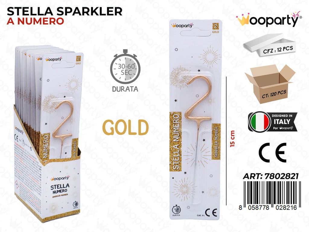 STELLA SPARKLER N.2 GOLD 30-60SEC.