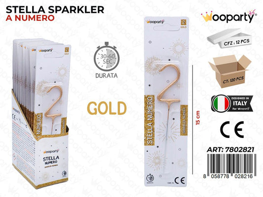 STELLA SPARKLER N.2 GOLD 30-60SEC.
