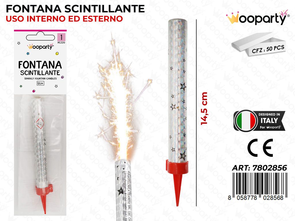 FONTANA FLAMBE SCINTILLANTE 14.5CM /PZ DA 50**