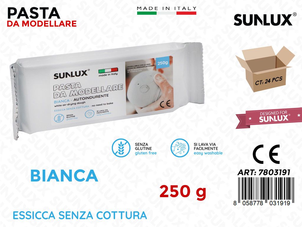 Pasta da Modellare Bianca 250G