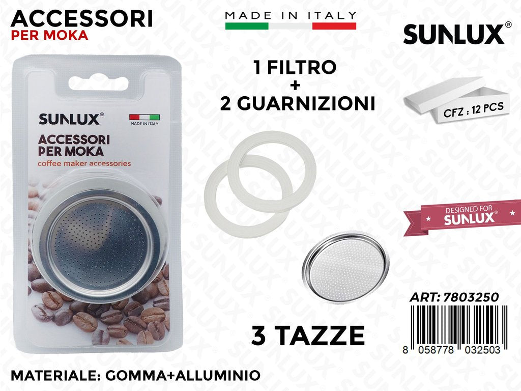 Set per Moka da 3TAZZE 3PCS Ass.