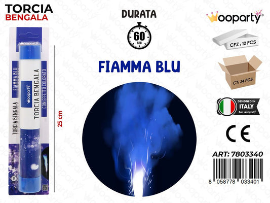 TORCIA BENGALA FIAMMA BLU 60SEC
