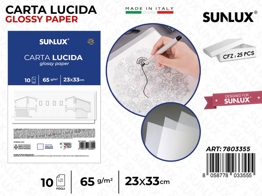 Carta Lucida 10FF 23X33CM