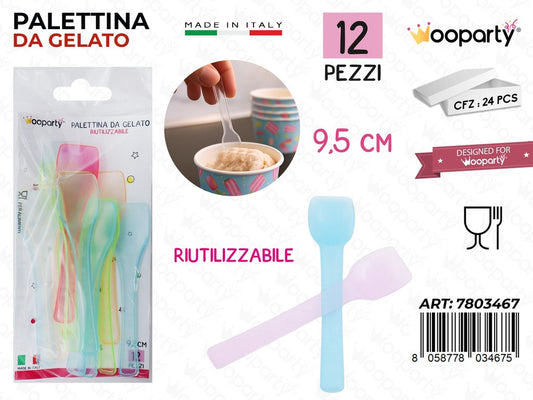 PALETTINA DA GELATO RIUT. 12PCS ASS. 9.5CM