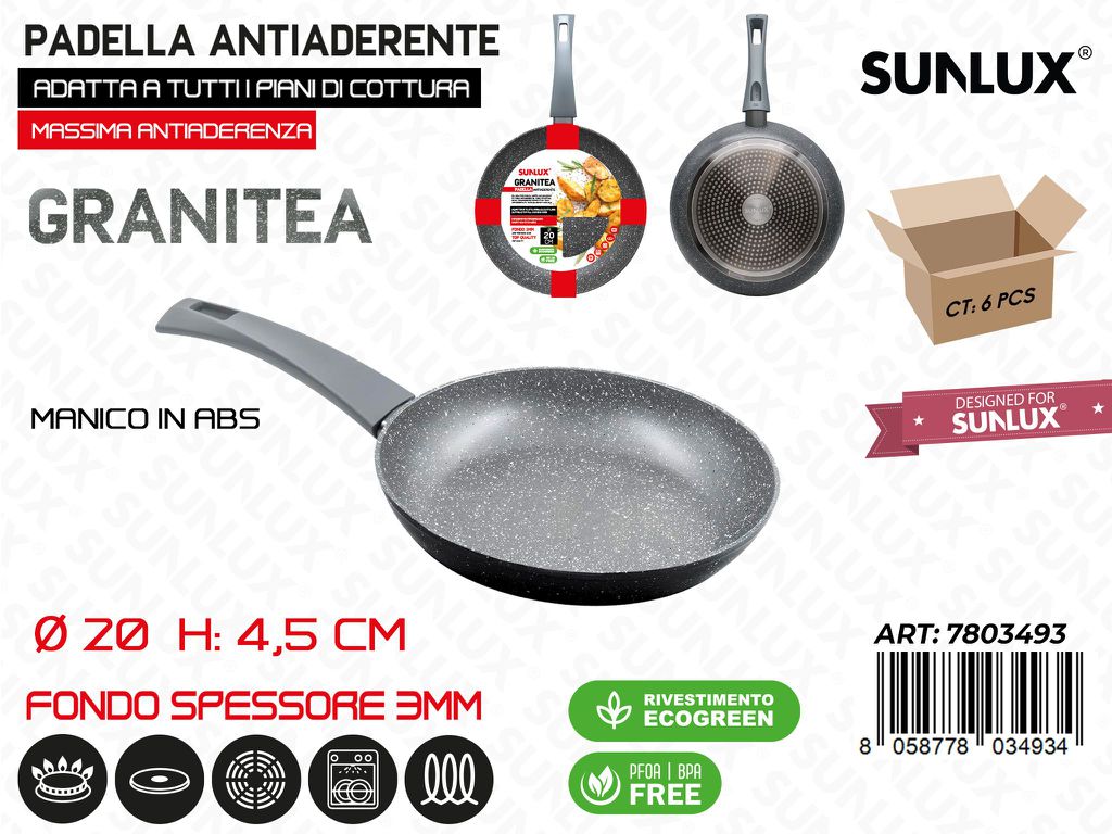 Padella Antiaderente L.granitea D.20*4.5CM