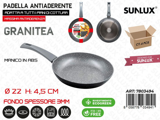 Padella Antiaderente L.granitea D.22*4.5CM