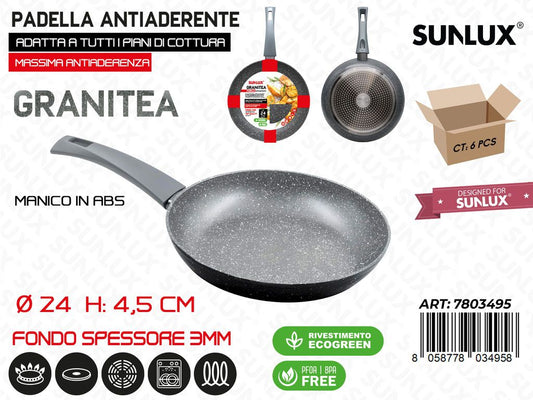 Padella Antiaderente L.granitea D.24*4.5CM