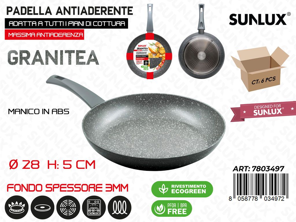 Padella Antiaderente L.granitea D.28*5CM