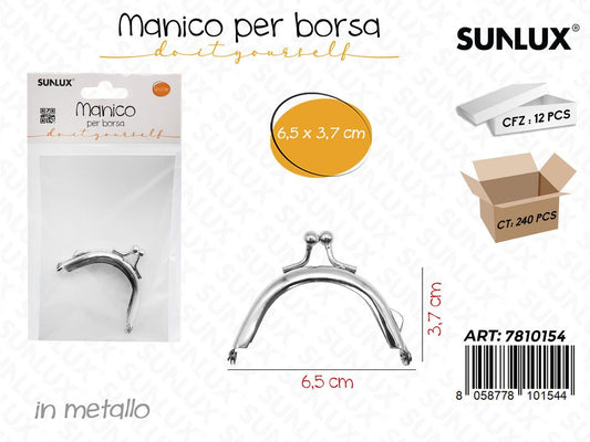 Sunlux Manico per Borsa Metallo 6.5*3.7CM