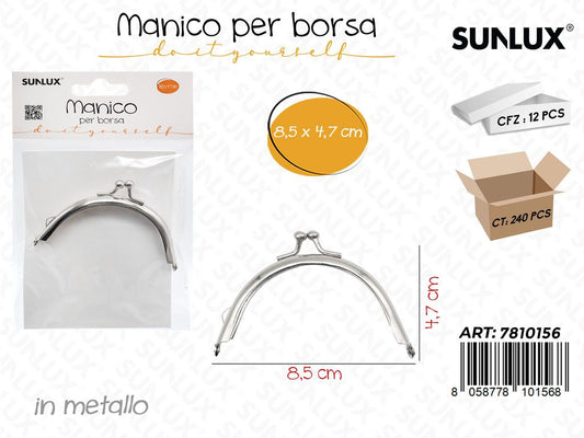 Sunlux Manico per Borsa Metallo 8.5*4.7CM