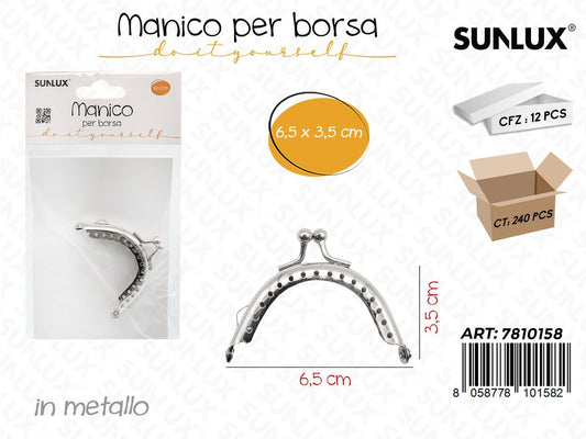 Sunlux Manico per Borsa Metallo 6.5*3.5CM
