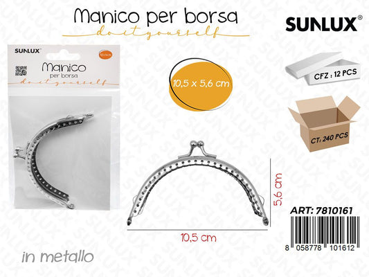 Sunlux Manico per Borsa Metallo 10.5*5.6CM