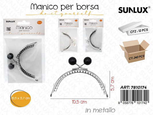Sunlux Manico per Borsa Metallo 10.5*5.7CM