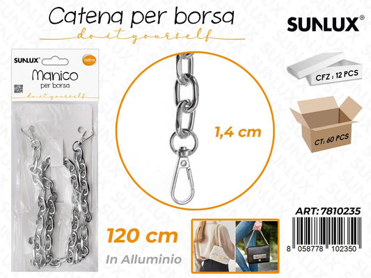 Sunlux Catena per Borsa Allum. Arg. 1.4*120CM