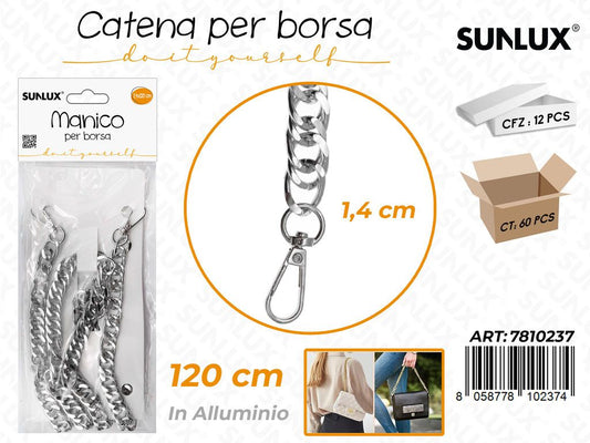 Sunlux Catena per Borsa Allum. Arg. 1.4*120CM