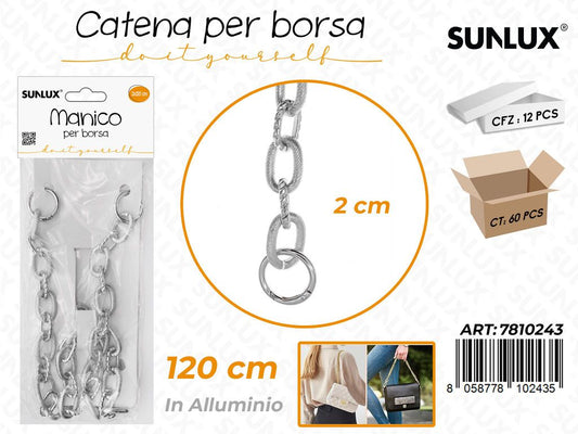 Sunlux Catena per Borsa Allum. Arg. 2*120CM