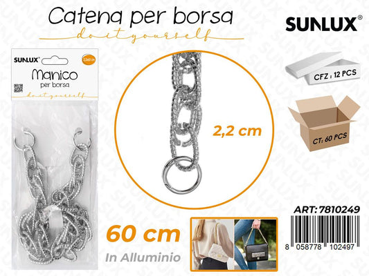 Sunlux Catena per Borsa Allum. Arg. 2.5*60CM