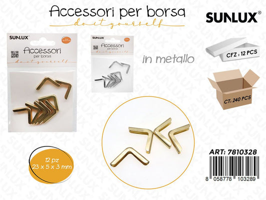 Sunlux Acc. per Borsa Metallo Ass. 12PCS 23*5*3CM
