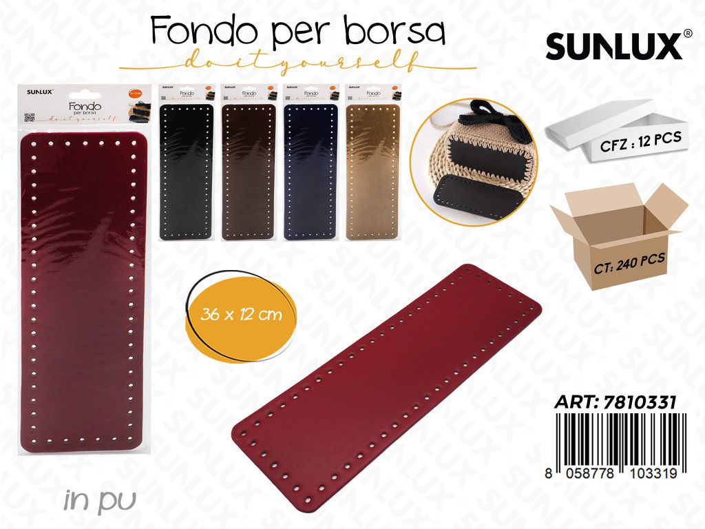 Sunlux Fondo per Borsa in Pu Ass. 36*12CM
