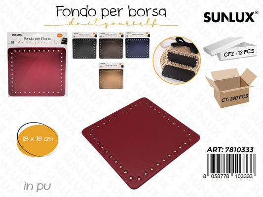 Sunlux Fondo per Borsa in Pu Ass. 18*18CM