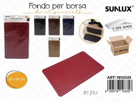 Sunlux Fondo per Borsa in Pu Ass. 28*18CM