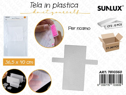Sunlux Tela in Plast. per Ricamo 36.5*40CM