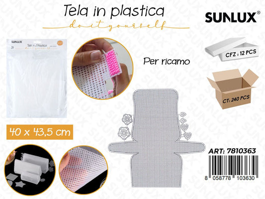 Sunlux Tela in Plast. per Ricamo 40*43.5CM