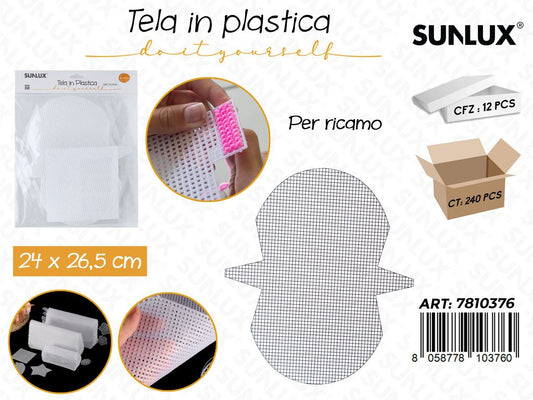Sunlux Tela in Plast. per Ricamo 24*26.5CM