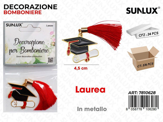 Sunlux Dec. Bomb. Laurea Metallo 4.5CM