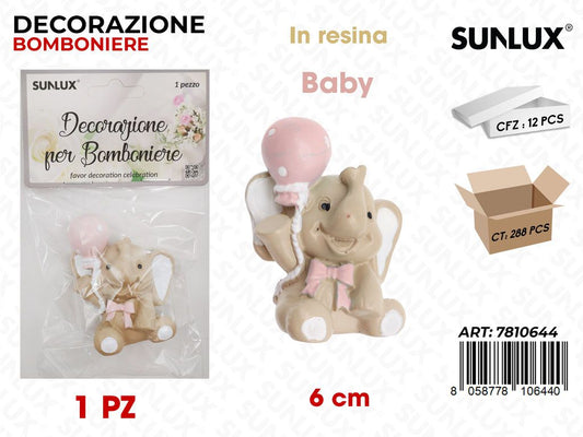 Sunlux Dec. Bomb. Resina Baby Girl 6CM