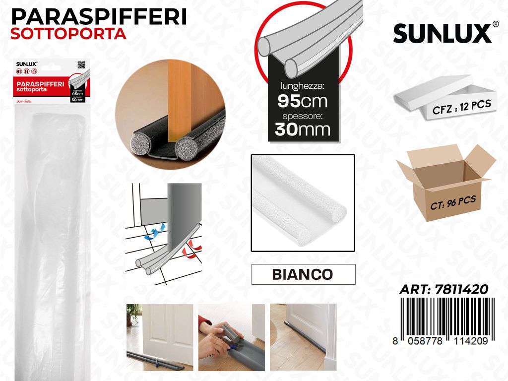 Sunlux Paraspifferi Sottoporta Bia. 30MM*95CM