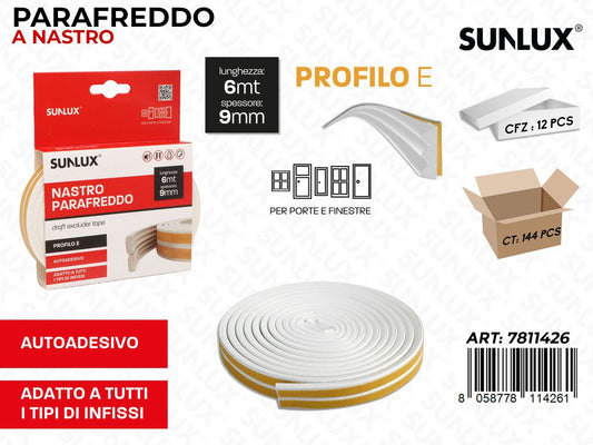 Sunlux Nastro Parafreddo Adv e 9MM*6MT